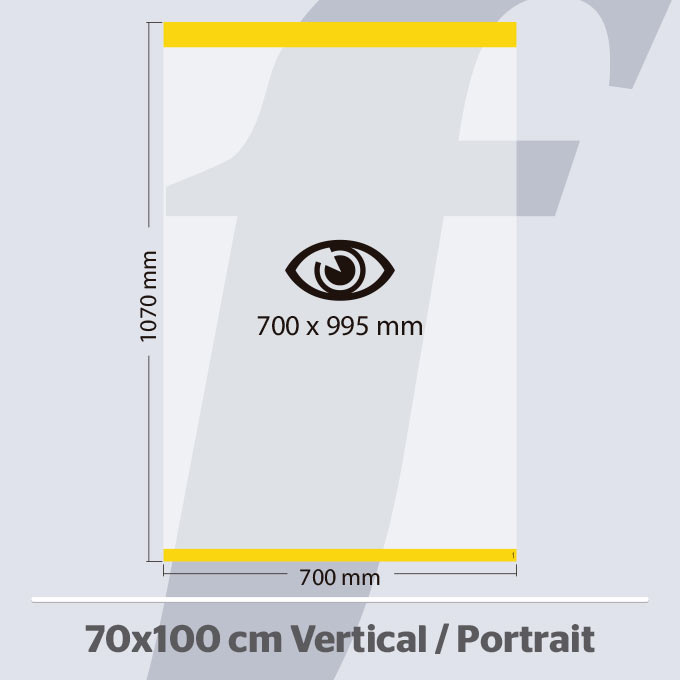 PosterFix® 70x100 cm. Vertical Jaune