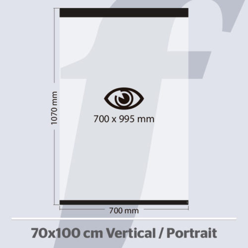 PosterFix® 70x100 cm. Vertical Noir