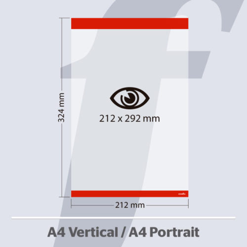 PosterFix® A4 Vertical Rouge